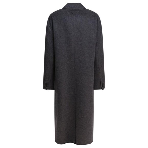 Prada Double-Breasted Wool And Cashmere Coat tag size 38 Women - Picture 2 of 4